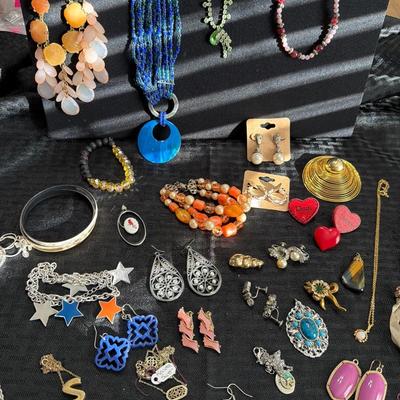 Sale Photo Thumbnail #111: Napier, Brighton, and Kendra Scott & Vintage Jewelry 
Earrings Pins, Necklaces and more.