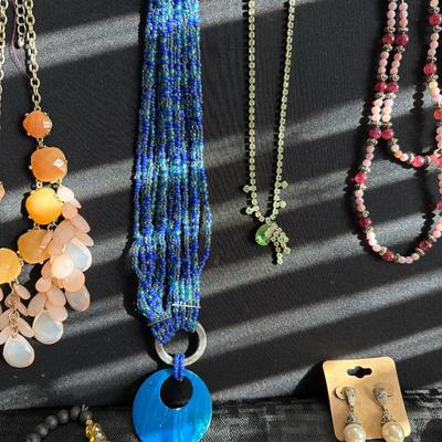 Sale Photo Thumbnail #112: Napier, Brighton, and Kendra Scott & Vintage Jewelry 
Earrings Pins, Necklaces and more.