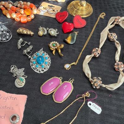 Sale Photo Thumbnail #115: Napier, Brighton, and Kendra Scott & Vintage Jewelry 
Earrings Pins, Necklaces and more.