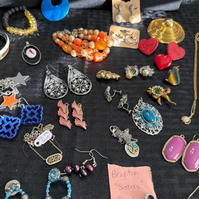 Sale Photo Thumbnail #114: Napier, Brighton, and Kendra Scott & Vintage Jewelry 
Earrings Pins, Necklaces and more.
