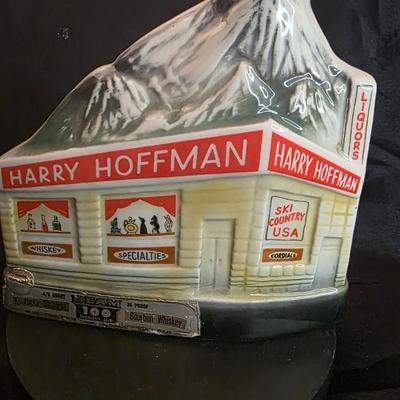 Jim Beam “Harry Hoffman Ski Country USA” Vintage 1969 Ceramic Whiskey Decanter | Rare Collectible by Regal China
