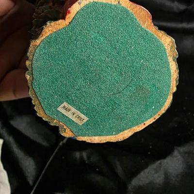 Hand-Carved Style Old World Santa Candleholder