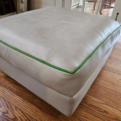 Off White Square Ottoman (LR-JS)