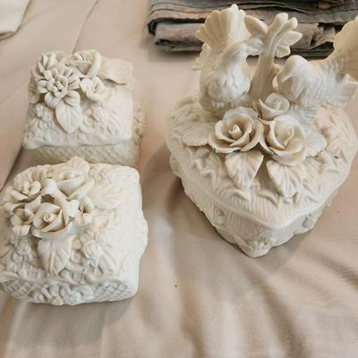 Dove and Rose Porcelain Set