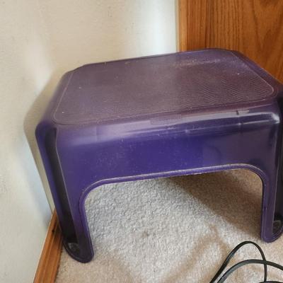 Purple Footstool