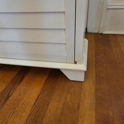 Crosley Furniture White Shelf/Cabinet (E-JS)