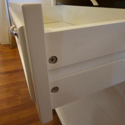 Crosley Furniture White Shelf/Cabinet (E-JS)