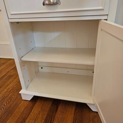 Crosley Furniture White Shelf/Cabinet (E-JS)