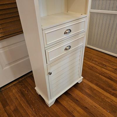 Crosley Furniture White Shelf/Cabinet (E-JS)