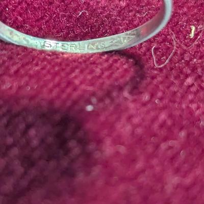 .925 Sterling Ring With Gem #8