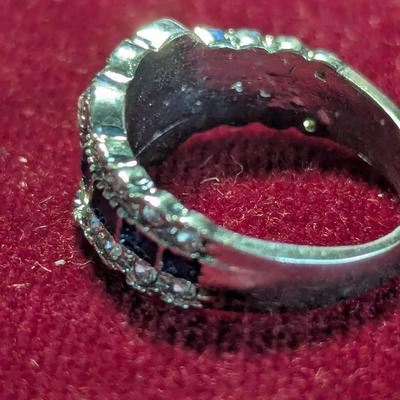 .925 Sterling Ring With Gem #8