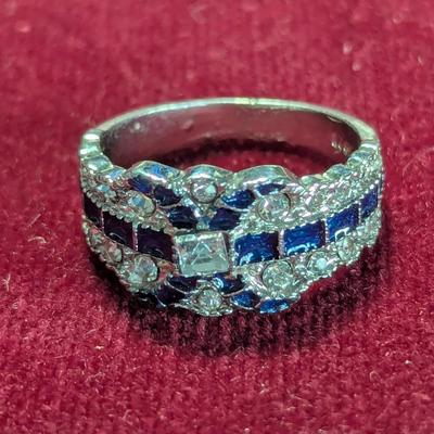 .925 Sterling Ring With Gem #8