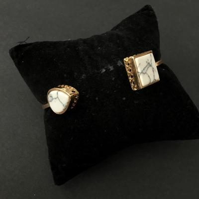 Pretty gold, toned stone cuff bracelet