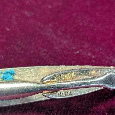 Vintage Tie Clasp & Matching Cuff Links #14