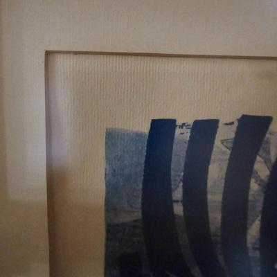 'Seagulls' by Alec Cowan Pencil Signed Wood Block Print (LR-JS)