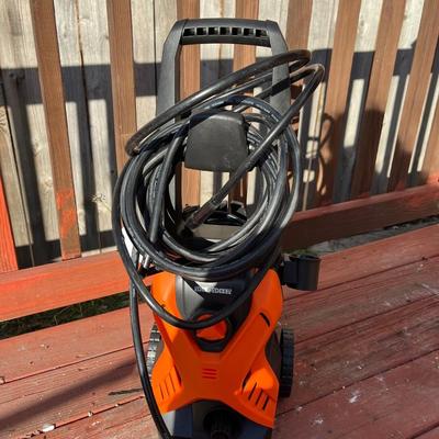 Sale Photo Thumbnail #166: Generates up to 2150 PSI water pressure and 1.6 GPM water flow, suitable for cleaning cars, lawn furniture, and outdoor toys. 
Features an adjustable spray pressure nozzle for different applications. 
Equipped with a Total Stop System (TSS) that automatic