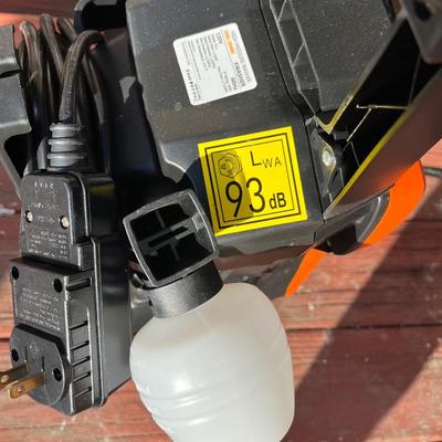 Sale Photo Thumbnail #168: Generates up to 2150 PSI water pressure and 1.6 GPM water flow, suitable for cleaning cars, lawn furniture, and outdoor toys. 
Features an adjustable spray pressure nozzle for different applications. 
Equipped with a Total Stop System (TSS) that automatic