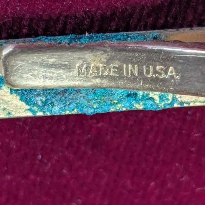 Vintage Tie Clasp & Matching Cuff Links #15