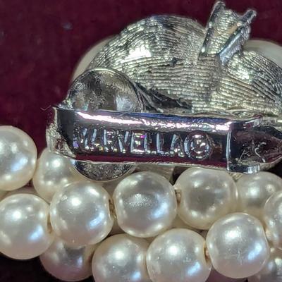 Vintage Marvella Faux Pearl Necklaces Graduated Classic Ivory Necklaces Approx 30" Long