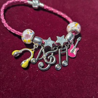 Hand Crafted Halloween Bracelet & .925 Pandora Music Bracelet