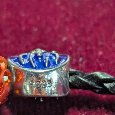 Hand Crafted Halloween Bracelet & .925 Pandora Music Bracelet