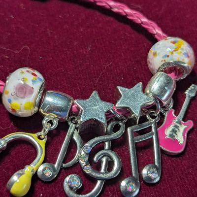 Hand Crafted Halloween Bracelet & .925 Pandora Music Bracelet