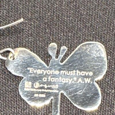 Modernist Sterling Butterfly earrings by Robert Lee Morris & Andy Warhol