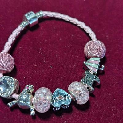 Hand Crafted Princess Bracelet & "Mom" Pink Bracelet #2