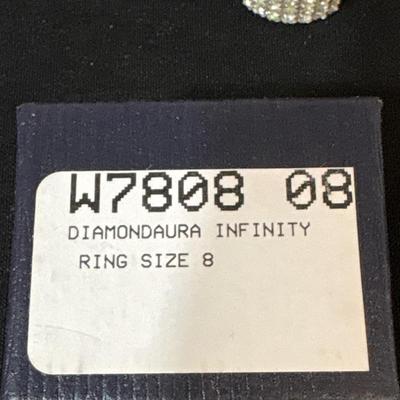 Sterling Stauer Diamondaura Infinity Ring - size 8