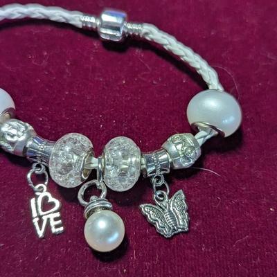 .925 Sterling Bracelets "Aunt" & "Love"