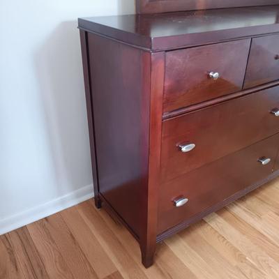 LOT 5: Art Deco Style Dresser with Mirror