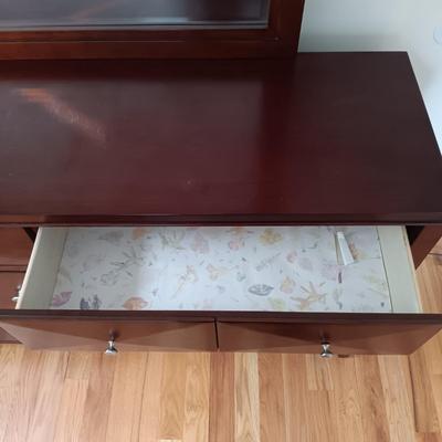 LOT 5: Art Deco Style Dresser with Mirror