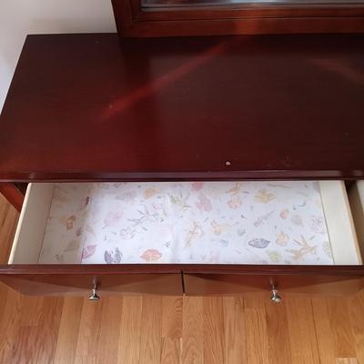 LOT 5: Art Deco Style Dresser with Mirror