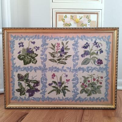 LOT 7: Small Chest of Drawers with Basket, Framed Art, Pottery Vase & More