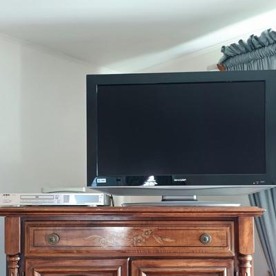 LOT 23: Sharp Liquid Crystal TV LC-32SH12U & Akai DVD Player DVPS7000