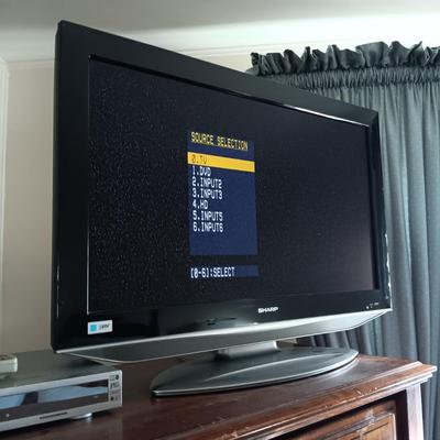 LOT 23: Sharp Liquid Crystal TV LC-32SH12U & Akai DVD Player DVPS7000