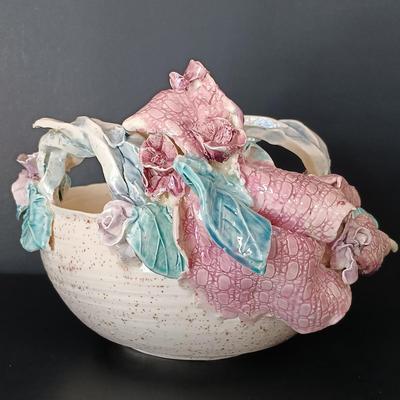 LOT 27: Signed Anthropomorphic Art Bowl