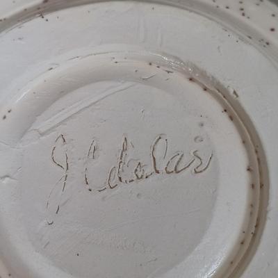 LOT 27: Signed Anthropomorphic Art Bowl