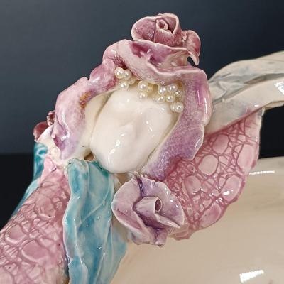 LOT 27: Signed Anthropomorphic Art Bowl