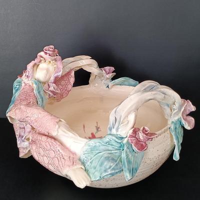 LOT 27: Signed Anthropomorphic Art Bowl