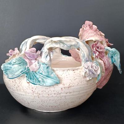 LOT 27: Signed Anthropomorphic Art Bowl