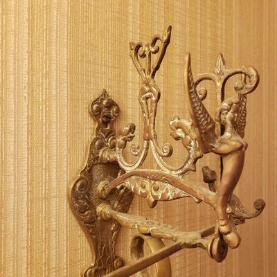 LOT 42: Vintage Brass Monastery Bell w/Latin Inscription