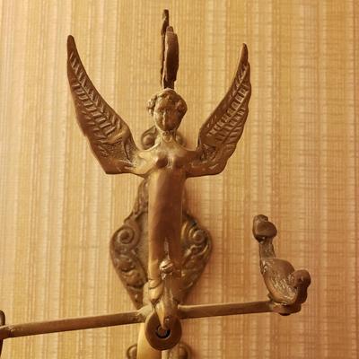 LOT 42: Vintage Brass Monastery Bell w/Latin Inscription