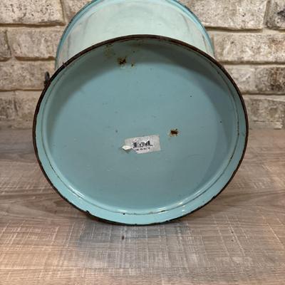 LOT 43: Home Decor: Enamel Pail, "Head" Sign, Wood & Metal Wall Sconce & NIP Martha Stewart Chair Pads