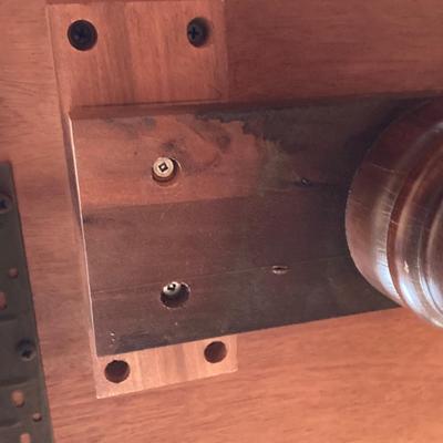 LOT 55: Vintage Drexel Double Pedestal Mahogany Dining Table with Five Chairs and Table Pads