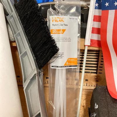 LOT 59: Garage Cleanout - Tools, Lights, Household, Hardware, Air Pump and More