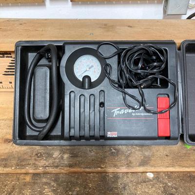 LOT 59: Garage Cleanout - Tools, Lights, Household, Hardware, Air Pump and More