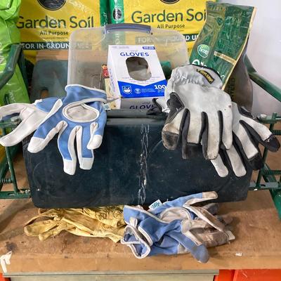 LOT 63: Garden Collection - Miracle Grow Garden Soil, Potting Mix, Tools, Gloves, Bench and More