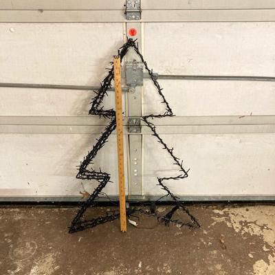 LOT 64: Outdoor Holiday Decor - Lighted Snowman, Christmas Tree and More