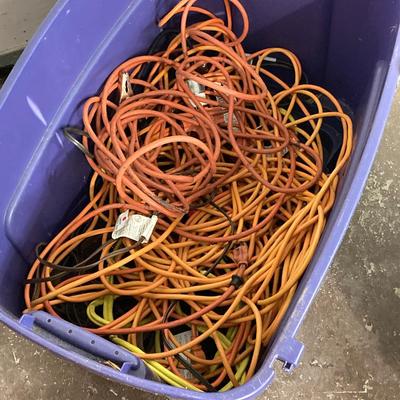 LOT 65: Christmas / Holiday Lighting, Electrical Cords and More (As Found)